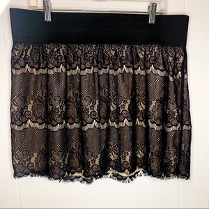 Xhilaration Black Lace Skirt